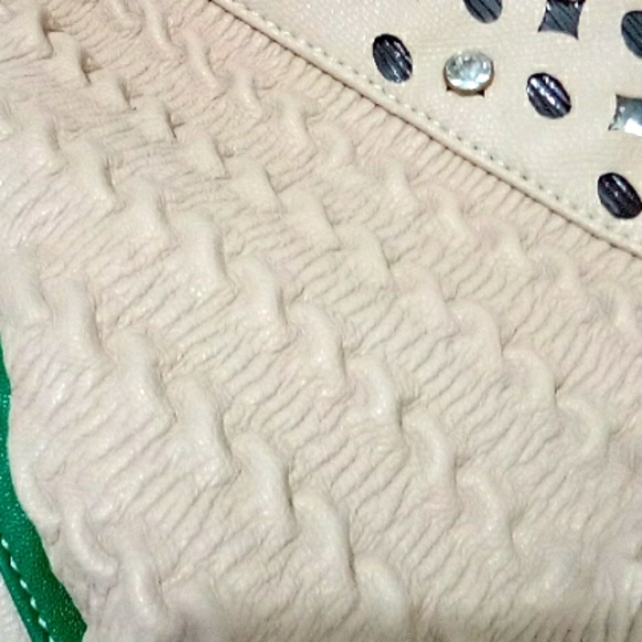 Kerry Cain tan green hobo bag - Picture 3 of 10